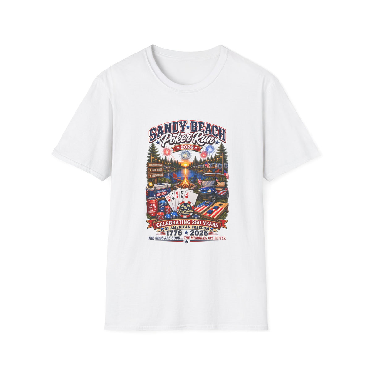 Sandy Beach Poker Run 2026 T-Shirt