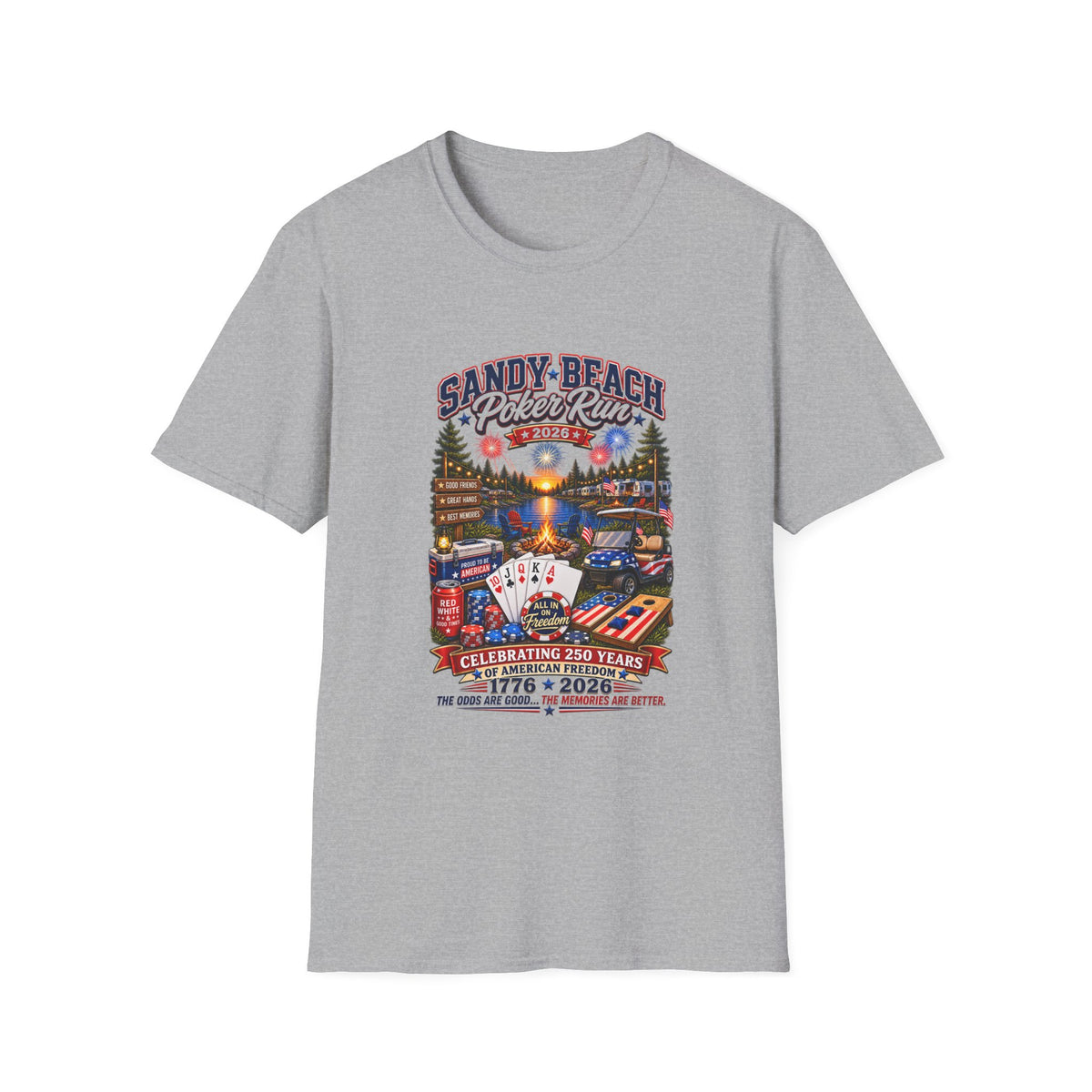 Sandy Beach Poker Run 2026 T-Shirt