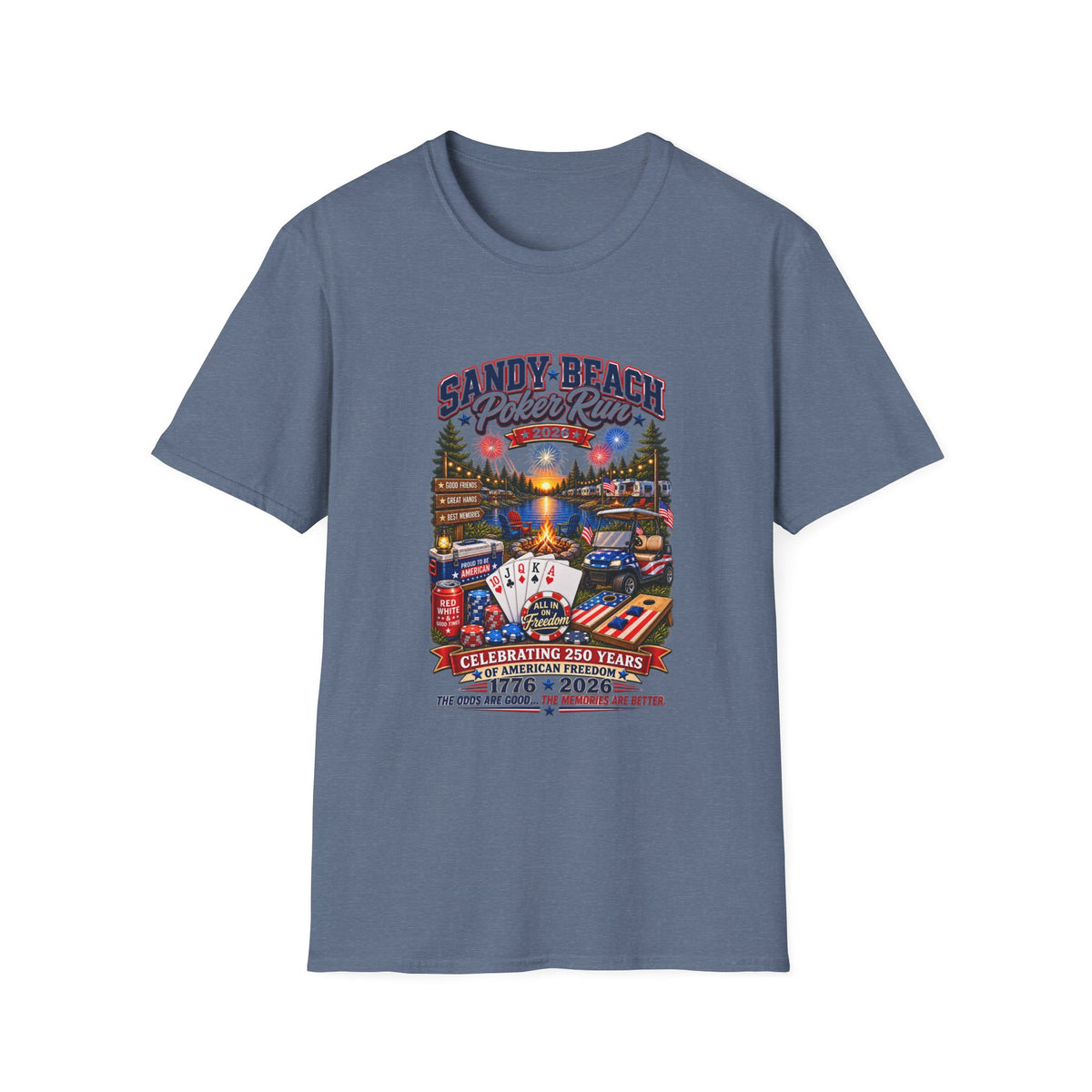 Sandy Beach Poker Run 2026 T-Shirt
