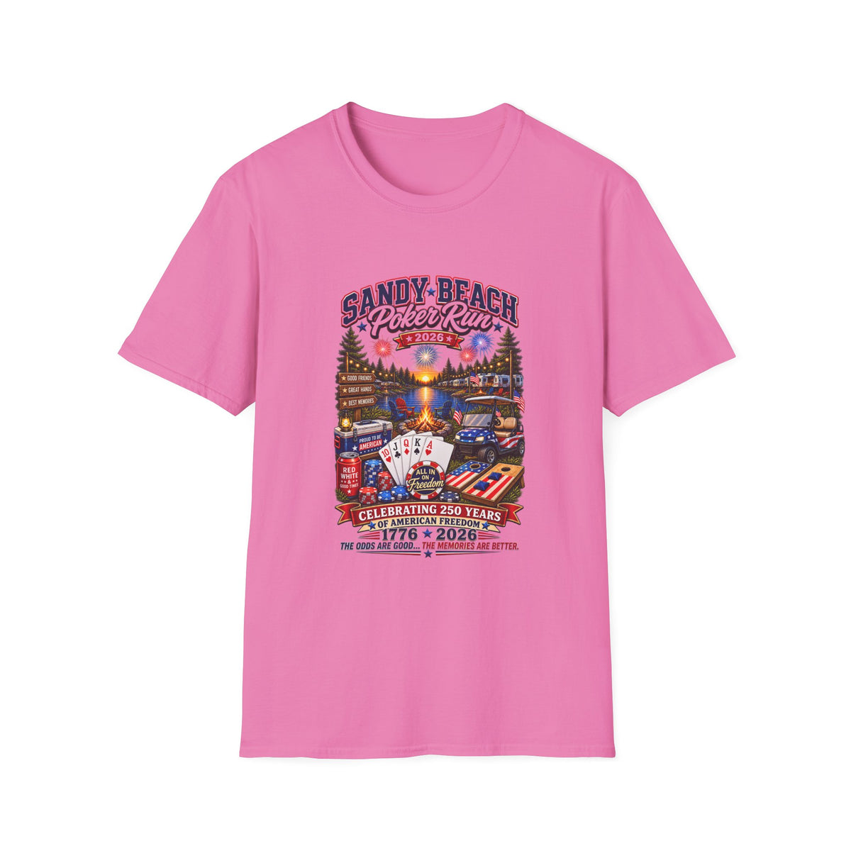 Sandy Beach Poker Run 2026 T-Shirt