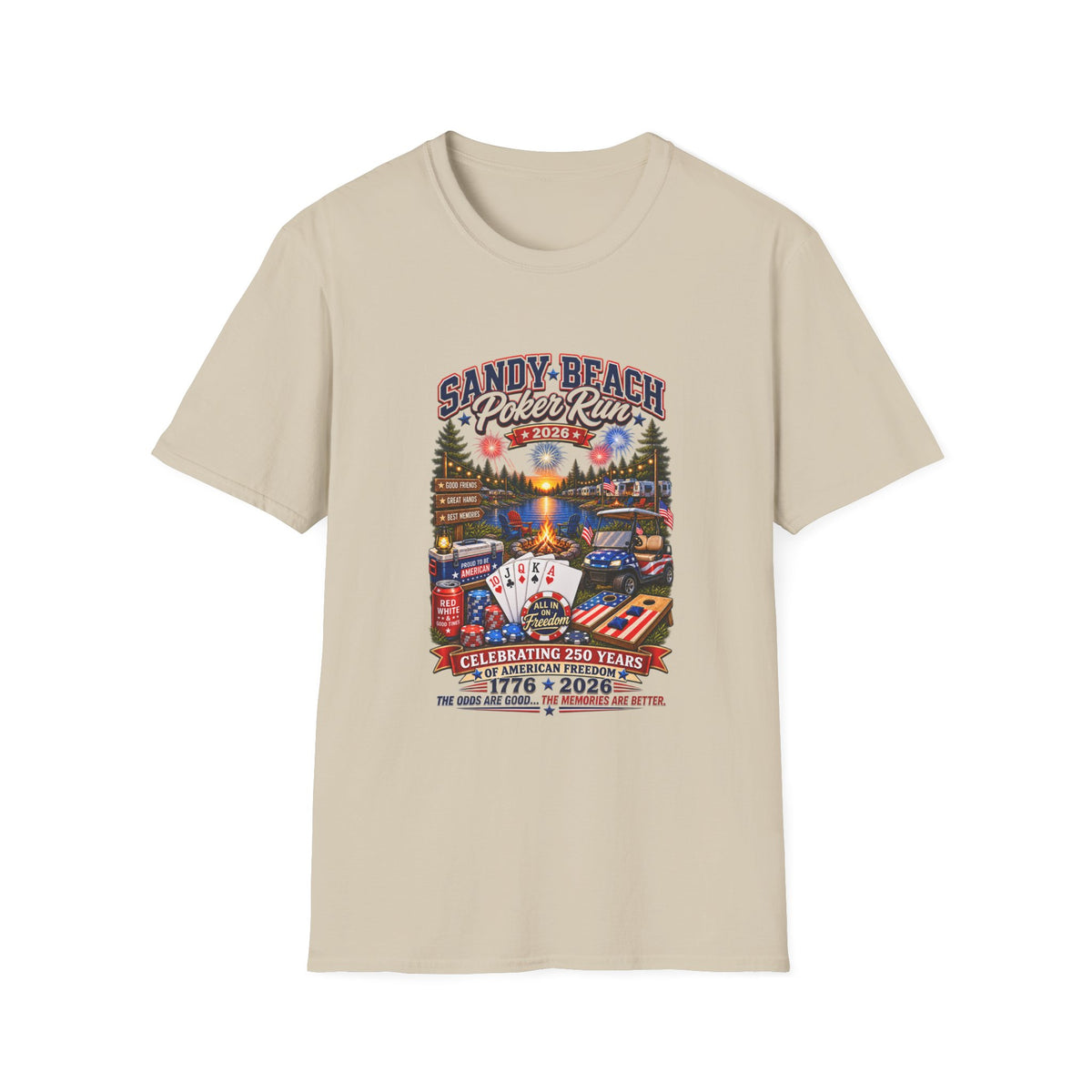 Sandy Beach Poker Run 2026 T-Shirt